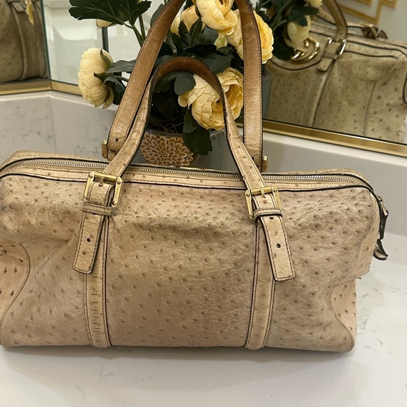 Gucci vintage ostrich Boston Bag - Picture 5 of 16